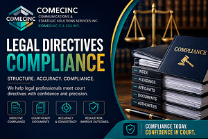 A Comecinc thumbnail encouraging clients to be Legal Directive Compliant.